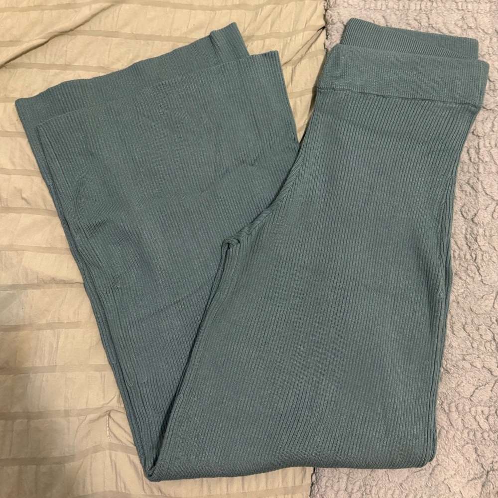 Abercrombie & Fitch Teal Ribbed Lounge Pants